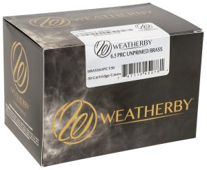 Weatherby BRASS65PCT50 Unprimed 6.5 PRC Rifle Brass 50/Box