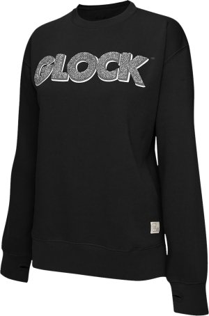 Glock AP96259 Crewneck Raglan Fleece Black 2XL Cotton/Poly