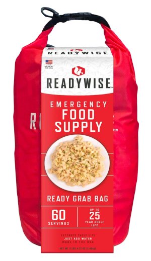 Readywise Rw01641 7 DAY Emergency Grab BAG 60 Servings 10 Mylar RW01-641