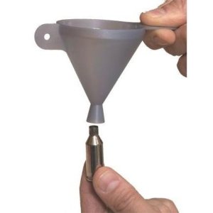 Lyman E-Zee Powder Funnel - Plastic, Fits 22-50 Cal & Short Mag