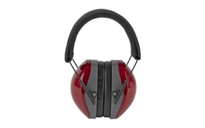 Radians TR0360CS Folding Terminator Earmuff, Red, NRR 29