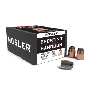 Nosler Sporting Handgun Revolver Bullet .44 Cal. 200 gr. Jacketed Hollow...