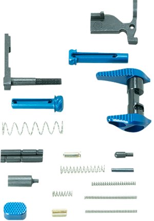 Timber Creek ARLPKB AR-15 Lower Parts Kit Blue Anodized Aluminum