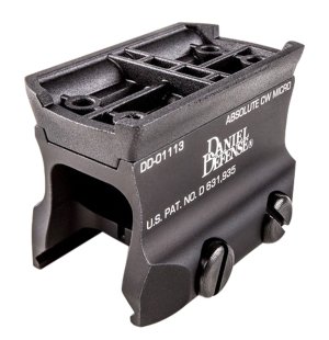 Daniel Defense 0304518025 Micro Mount Black Anodized 6061-T6 Aluminum