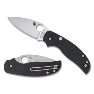 Spyderco Sage 6 Button Lock 3 In CPM S30V Carbon Fiber C123CFBCLP