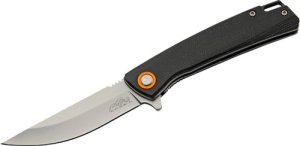 SZCO RUC4010BK D2 Steel Black Micarta Folding Knife