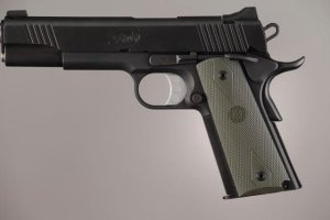 Hogue 45011 Colt Government .45 Diamond Checkered OD Green