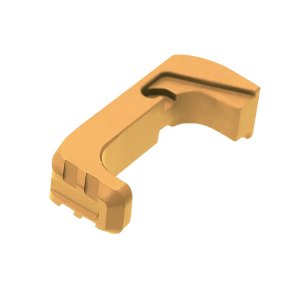 Tyrant CNC Extended Mag Release Glock 43X/48 Gold Aluminum TD43X48EGLD