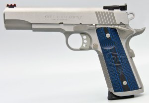 Colt 1911 Gold Cup 38 Super 9Rd Stainless Match Grade