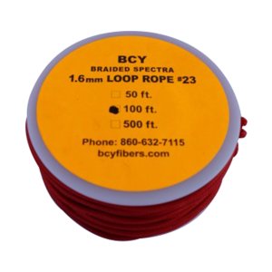 BCY 23 D-Loop Material Red 100 ft. Archery String Accessory