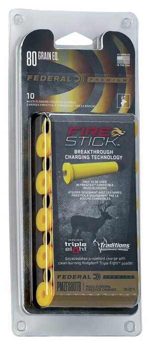 Federal Premium Ammunition FireStick 50 Cal 80 GR 10 Pack PMZFS80T8