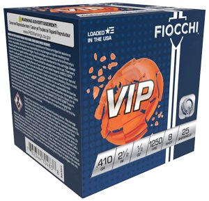 Fiocchi VIP Target Shotgun Loads 410 ga. 2.5 in. 1-2 oz. 1250 FPS 8 Shot...