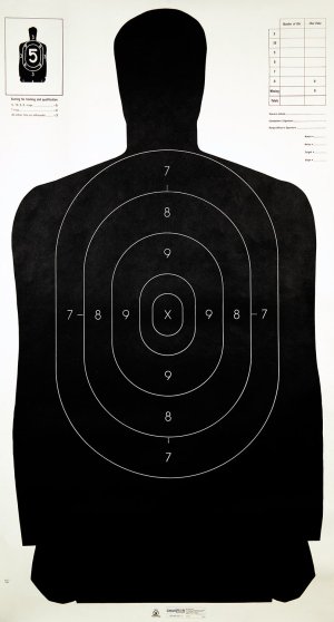 Champion 40727 LE Police Silhouette B-27 24 X 45 100 Per Pkg C (1)