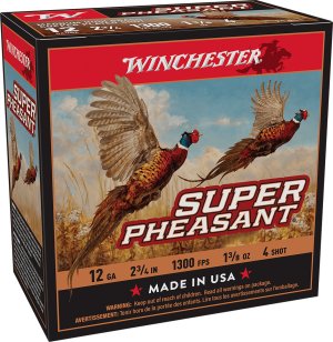 Winchester X12PH4 12 Gauge 2.75in 1.375oz 1300fps Shot Size 4 25 Rounds