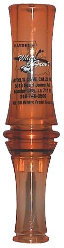 Haydel's WF00 White Front Goose Call Brown Acrylic Double O-Rings