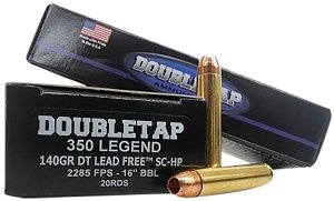 DoubleTap 350L140X 350 Legend 140gr Lead-Free Ammo 20/Box