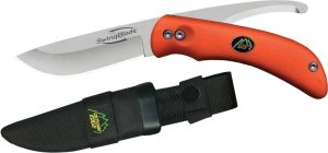 Outdoor Edge SZ-20N Swing Blade Knife Orange AUS-8 Steel Kraton Handle