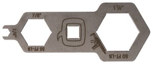 Q Honey Badger Multi Tool Stainless Steel 3/8 Drive 1 1/4 Barrel Nut Wrench