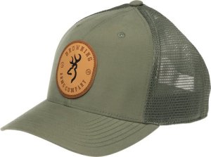 Browning Selman Leather Circle Patch Cap 308646641