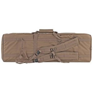 Bulldog BDT60-37T Double Rifle Bag 37 In Tan 3 Accessory Pockets
