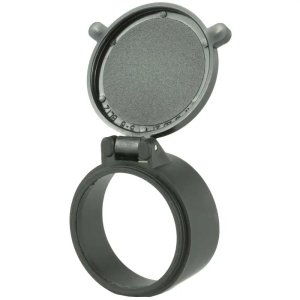Butler Creek Flip-Open Scope Cover, Size 20, 43.2mm, Black Polymer, Weatherproof, Silent Spring Hinges