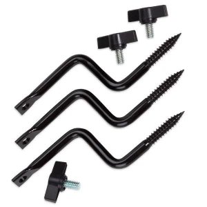 Moultrie MFHP12571 EZ Tree Mount, Black Steel, 3-Pack, Weather-Resistant, Easy-Start Installation