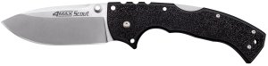 Cold Steel CS62RQZ 4-Max Scout 4" Folding Drop Point Stonewashed Blade