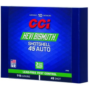 CCI 3745B HEVI-Bismuth Pest Control Shotshells 45 Auto 10 Rounds