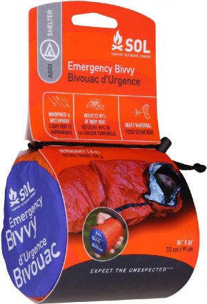 S.O.L 0140-1142 Emergency Bivvy Heat-Reflective Waterproof 84x36 in