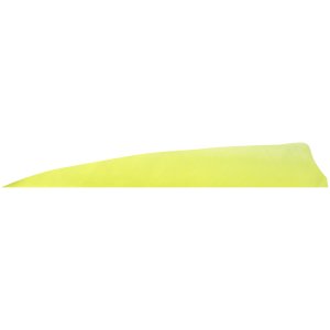 Gateway 4" Shield Cut Feathers Flo Yellow RW 100 Pack 400RSSFY-100