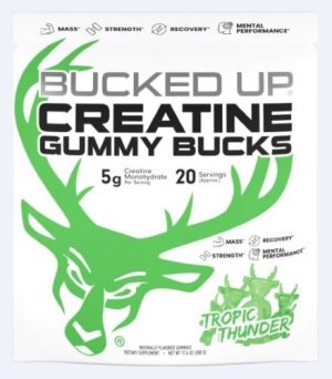 Bucked Up Creatine Gummies Tropic Thunder 24pc pack
