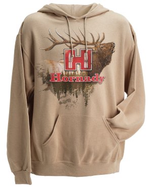 Hornady 99612M Elk Medium Tan/Khaki Hoodie