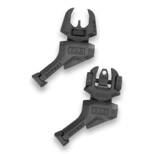 FAB DEFENSE FRBS Offset Rifle Sights Kit Black Left-Hand
