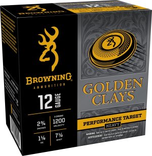 Browning Ammo BGC12M7 Golden Clays 12Gauge 2.75" 1 1/8oz 7.5Shot 25 Per Box/10 Case