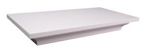 Lockdown In-Plain-Sight White Wood Shelf with Hidden Compartment