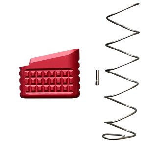 Backup Tactical Magazine Extension for Glock 17 19 22 23 Red