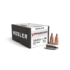 Nosler Varmageddon 7.62x39mm 123gr FB Tipped Rifle Bullets, .308 Caliber