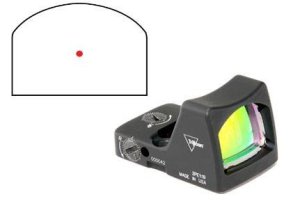 Trijicon RMR Type 2 3.25 MOA Red Dot Sight 1x Matte Black 1.77 in