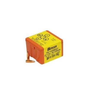 Berger 22311 22 Caliber 55gr Flat Base Bullets 100/Box