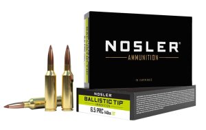 Nosler Ballistic Tip 6.5 PRC 140 gr Spitzer Boat-Tail 20 Per Box 43457
