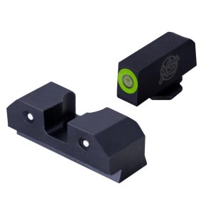 XS Sights GL-R014P-6G-BULK R3D Night Sights for Glock 42/43/43X/48 Green