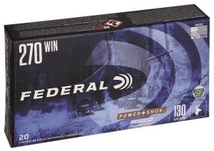 Federal 270130 LFA .270 Win 130gr Copper Hollow Point 20 Rounds Brass