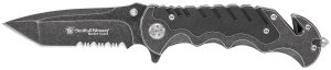 S&W Knife Border Guard 3.5" Blade with Strap Cutter/GLS