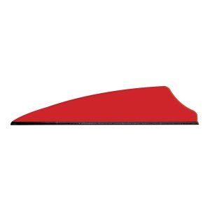 Q2i Fusion X-II Vanes Red 2.1" Shield Cut Low Drag 100pk Q05047