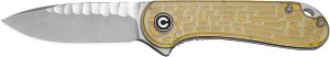 CIVIVI Knives Elementum Polished Yellow Ultem C18062AM-2