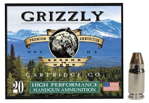 Grizzly Ammo GC357S2 357Sig 90gr JHP 1900fps 20/Box