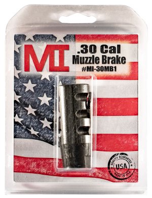 MIDWEST INDUSTRIES Blk Phosphate 5/8in-24 Muzzle Brake f/30 Cal AR-Platform
