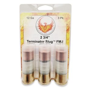 Phoenix Rising Terminator Slug Shotshell 12ga 2-3/4 515gr FMJ Slug 1520fps