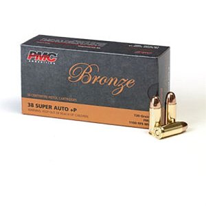 PMC 38SA .38 Super Auto +P 130 Grain FMJ Ammo 50 Rounds