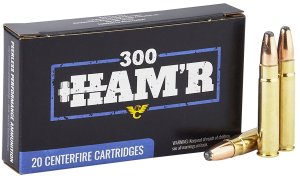 Wilson Combat 300 HAM'R 130gr Brass Cased Ammunition 20rd